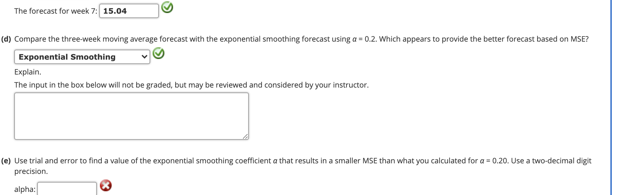 Solved (b) Develop a three-week moving average for this time | Chegg.com