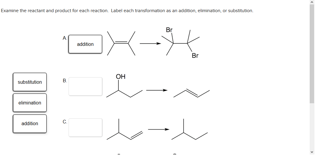 Solved Examine the reactant and product for each reaction. | Chegg.com