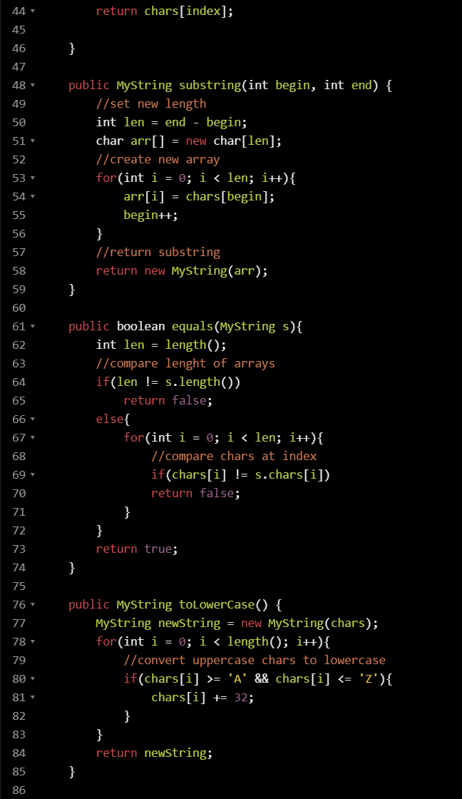 Solved 8 9 14 Driver.java MyString.java 1- import | Chegg.com