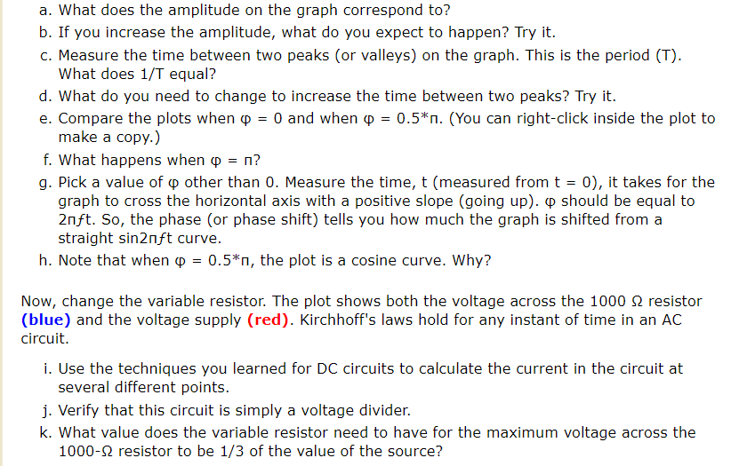 Solved Exploration 31.1: Amplitude, Frequency, and Phase | Chegg.com