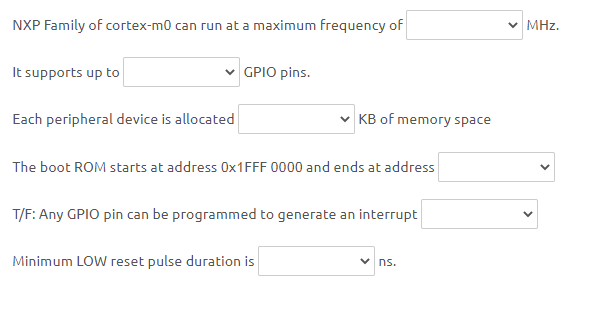 Solved NXP Family of cortex-m0 can run at a maximum | Chegg.com