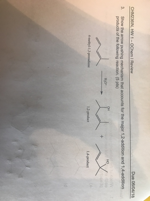 Solved 2. Show the products of each of the following | Chegg.com