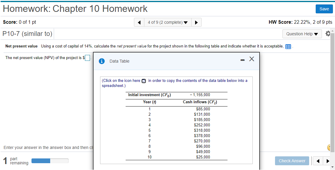 Solved Homework: Chapter 10 Homework Save Score: 0 of 1 pt 4 | Chegg.com