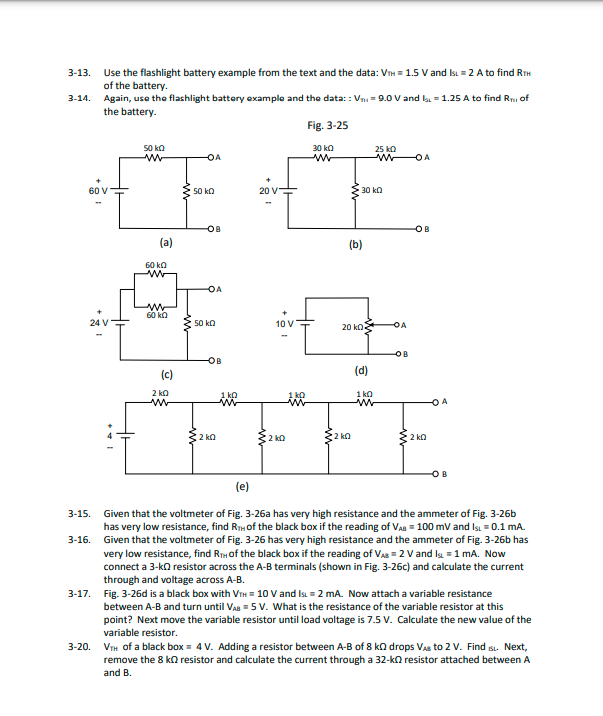 Solved Problems 3-1. In Fig. 3-24a, find Vout when the wiper