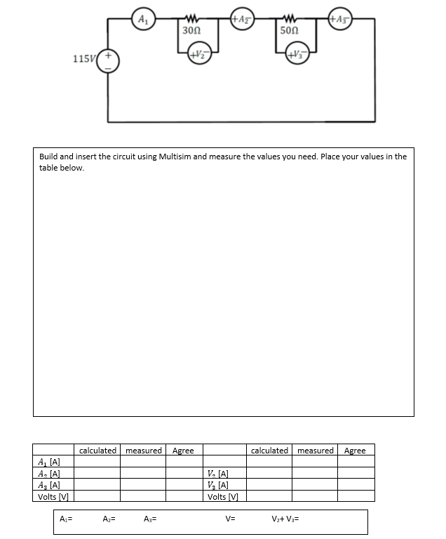 Solved Using Multisim to connect the circuit shown in each | Chegg.com