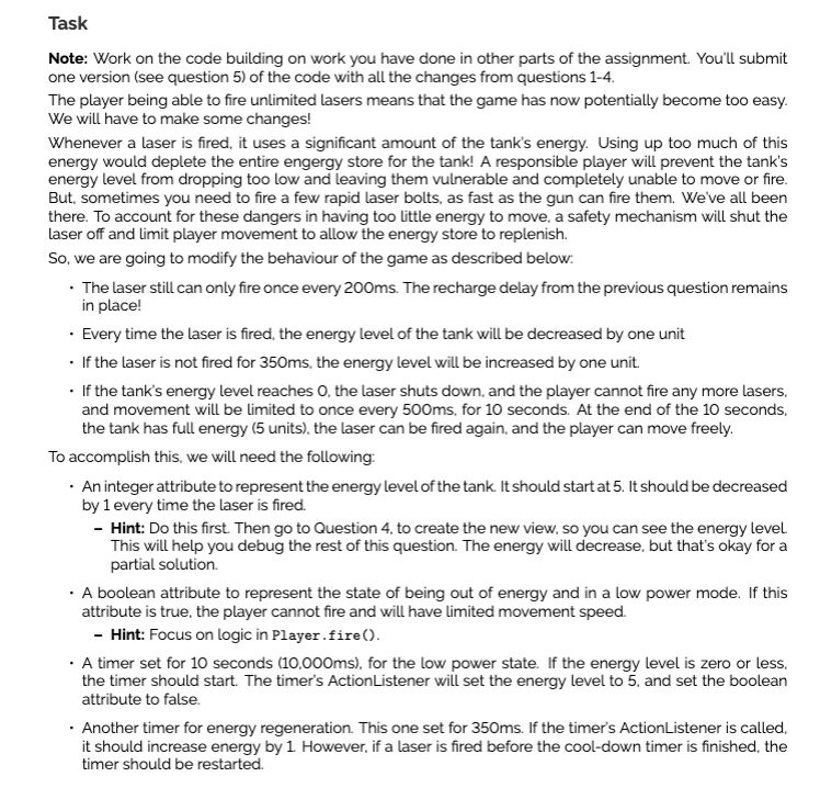 Task Note: Work on the code building on work you have | Chegg.com