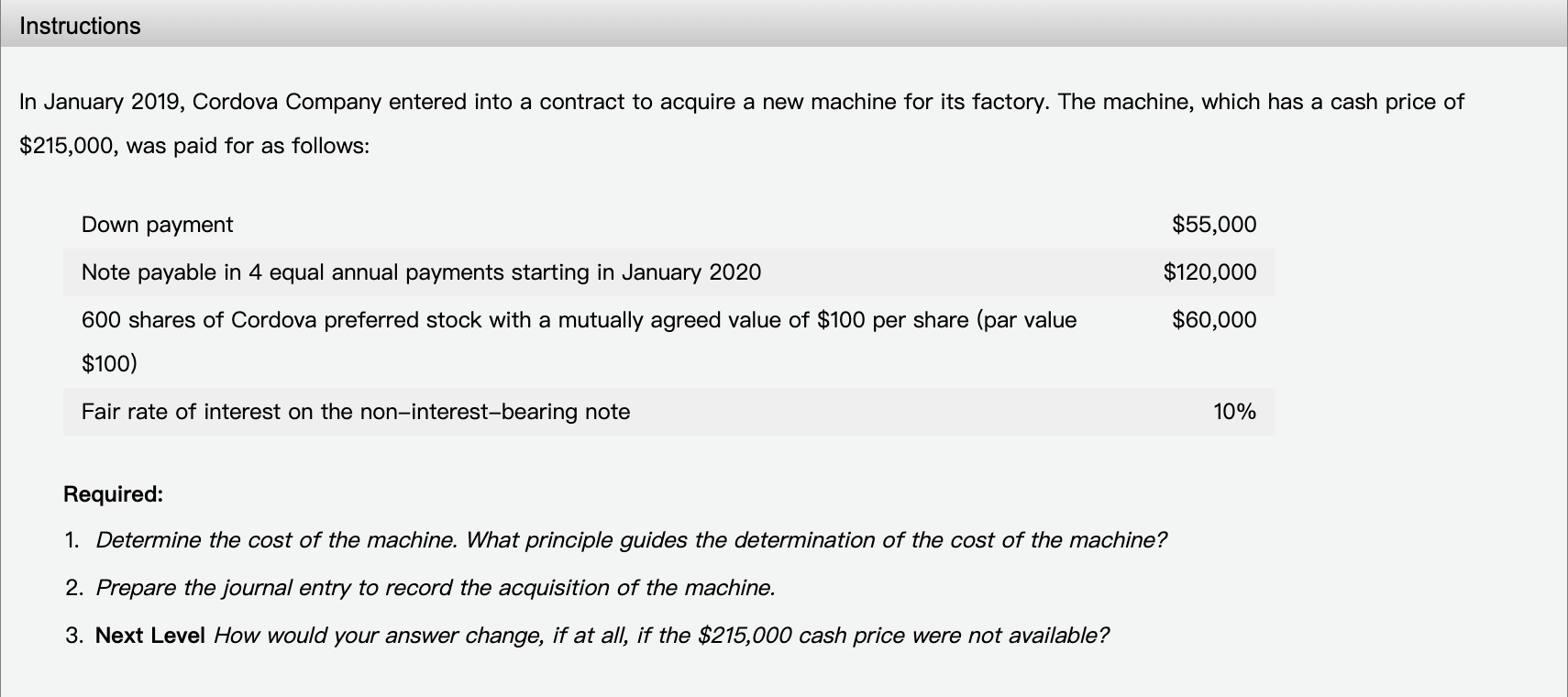 Solved Instructions In January 2019, Cordova Company Entered 