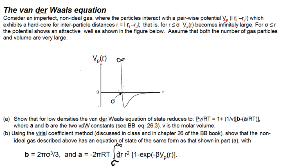 Non-Ideal Gases and the Van der Waals Equation 