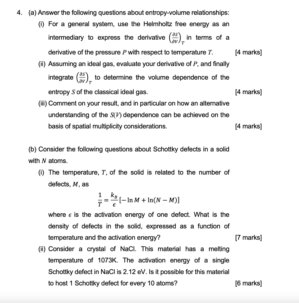 Solved 4. (a) Answer the following questions about | Chegg.com