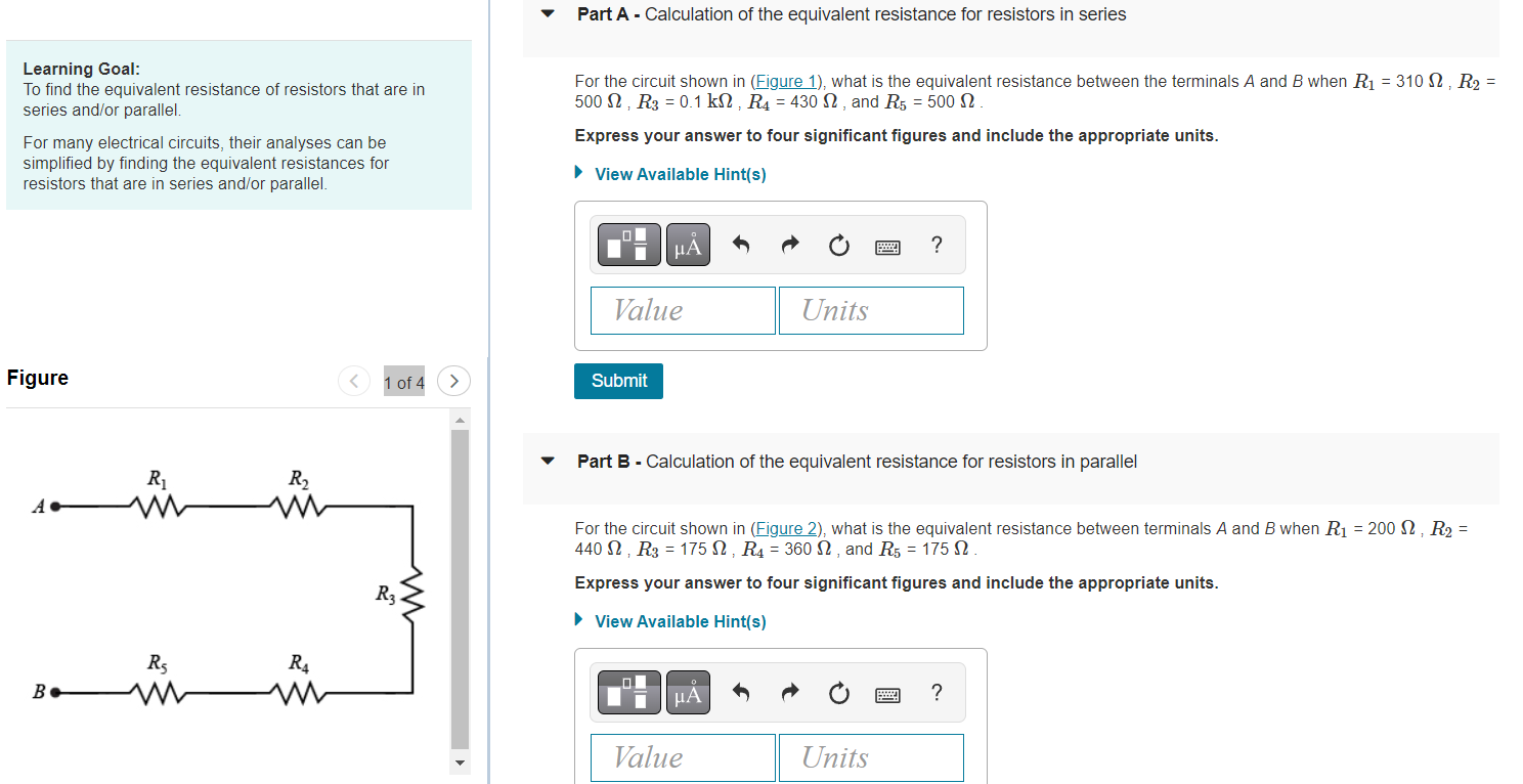 Solved Figure Part B - Calculation Of The Equivalent | Chegg.com