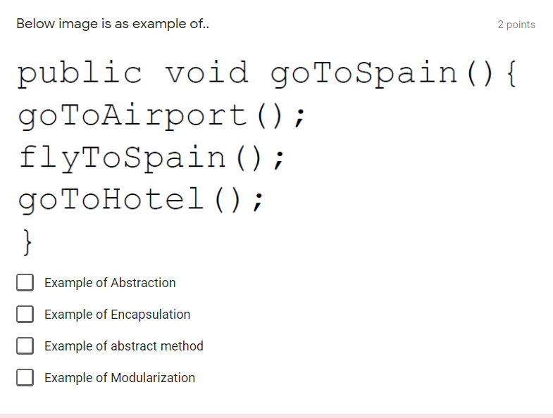 Solved Below code has an error 2 points public void | Chegg.com