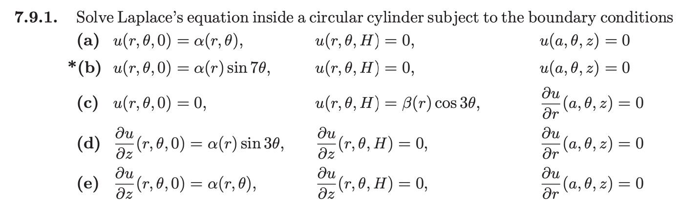 Solved 7 9 1 0 Solve Laplace S Equation Inside A Circu Chegg Com