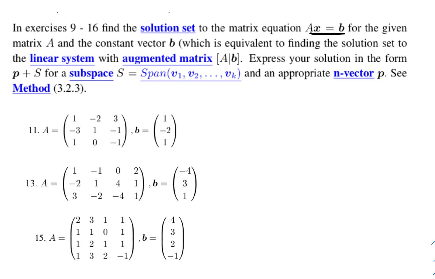 Solved In exercises 9 - 16 find the solution set to the | Chegg.com