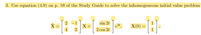 Solved Use Equation (4.9) ﻿on P. 58 ﻿of The Study Guide To | Chegg.com