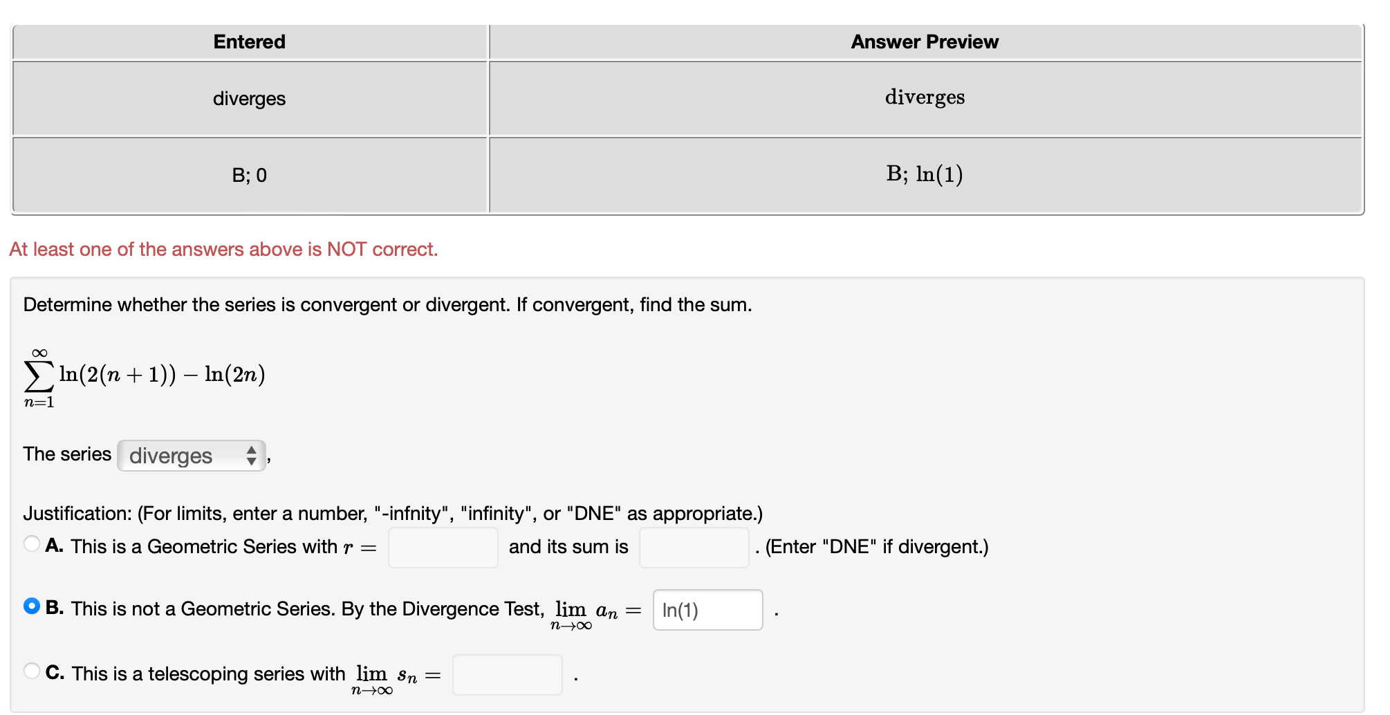 Solved Use the Limit Comparison Test to determine whether