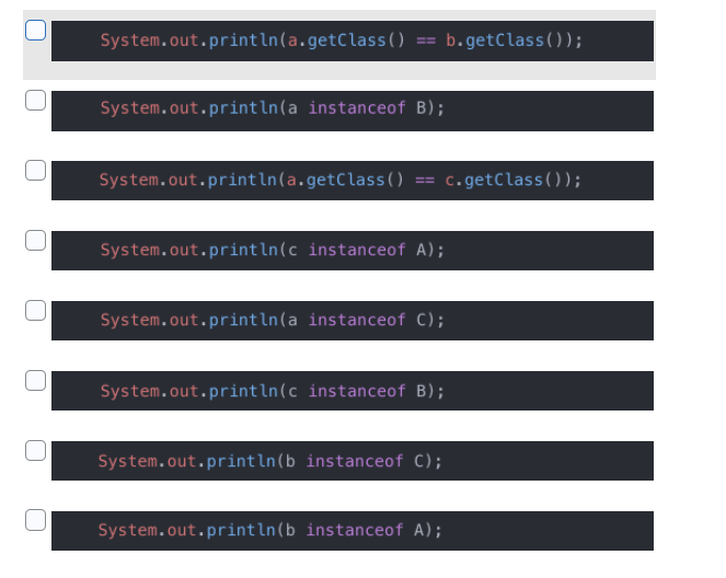 Solved Assume That A Is An Interface, B Is A Class That | Chegg.com