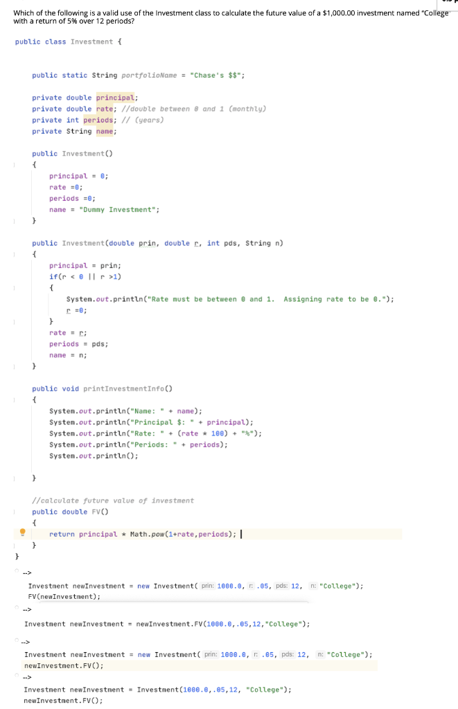 Solved What are the three major components of a Java Class? | Chegg.com