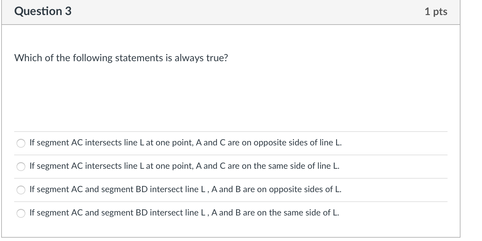 Solved Question 1 1 pts Which of the following describes an | Chegg.com