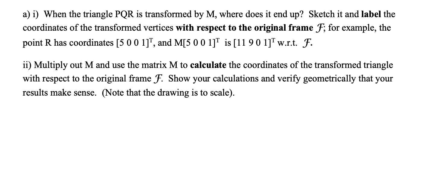 4 The Figure Below Shows A Frame Coordinate Syst Chegg Com