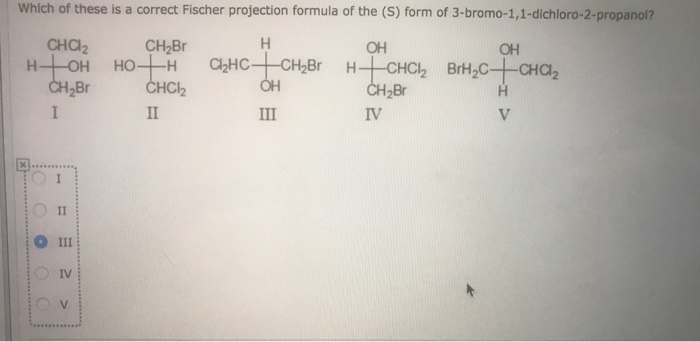 Solved Which of these is a correct Fischer projection | Chegg.com