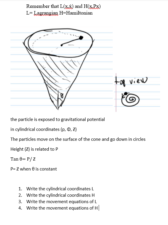 Solved Remember That L X X And H X Px L Lagrangian H Ha Chegg Com