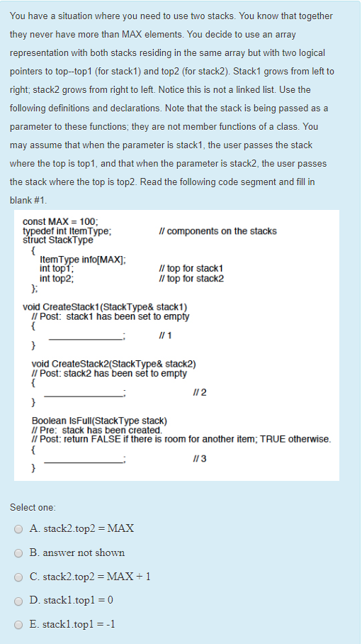 Solved Read the following code segment and fill in blank #8. | Chegg.com