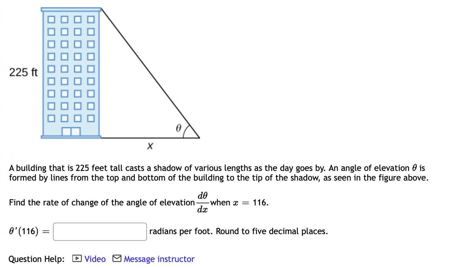 solved-a-building-that-is-225-feet-tall-casts-a-shadow-of-chegg