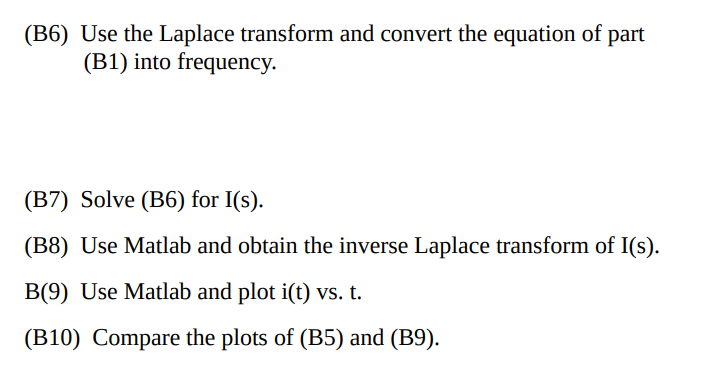 Solved Part (B) A Series RLC Circuit With R=3 Ohms, L = 2 | Chegg.com