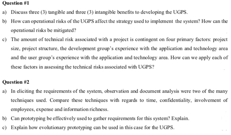 A University Graduation Processing System (UGPS) is | Chegg.com