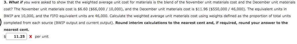 Solved Cost Information and the Weighted Average Method | Chegg.com