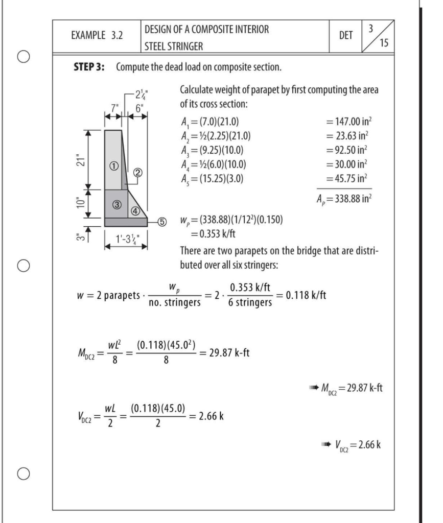 GIVEN PARAMETERS: The design of the interior stringer | Chegg.com