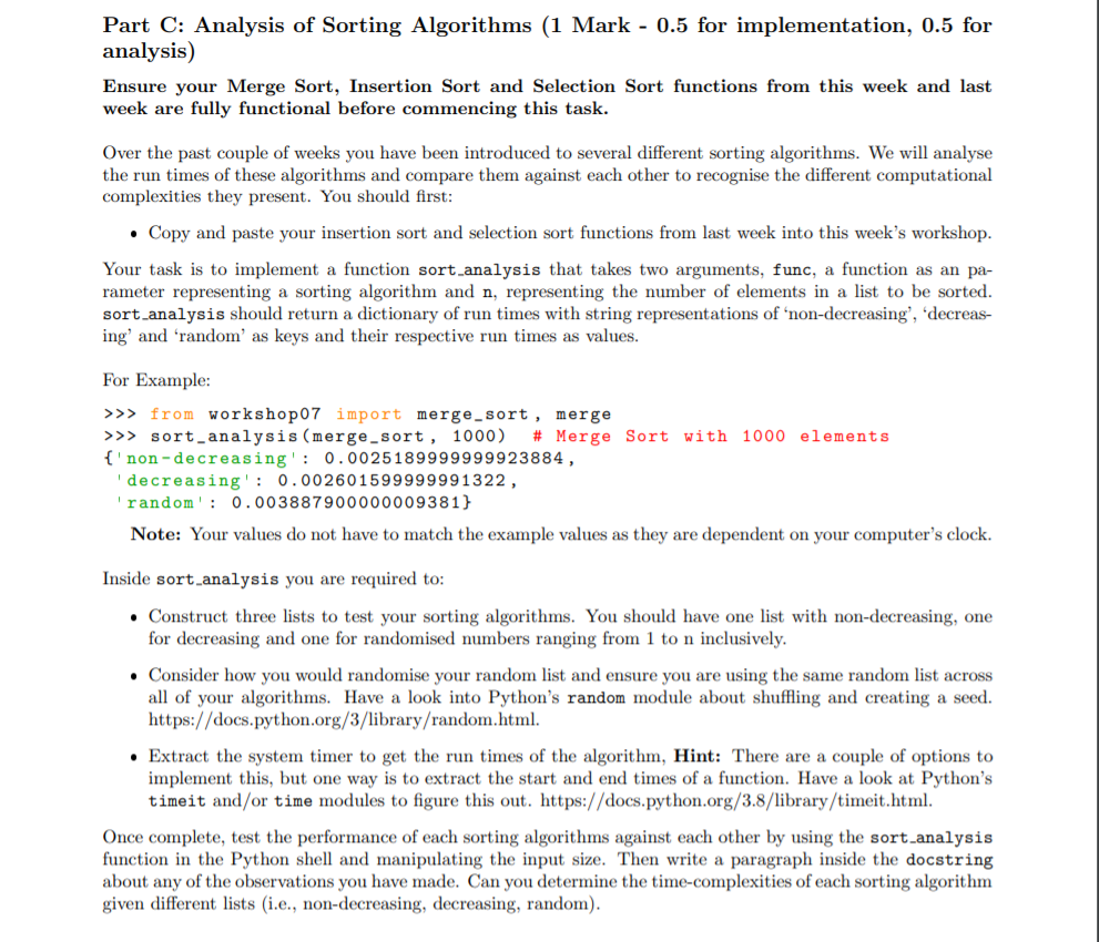 selection sort (with code in python c++ java c) Images... Solved in python language please # selection sort def | Chegg.com