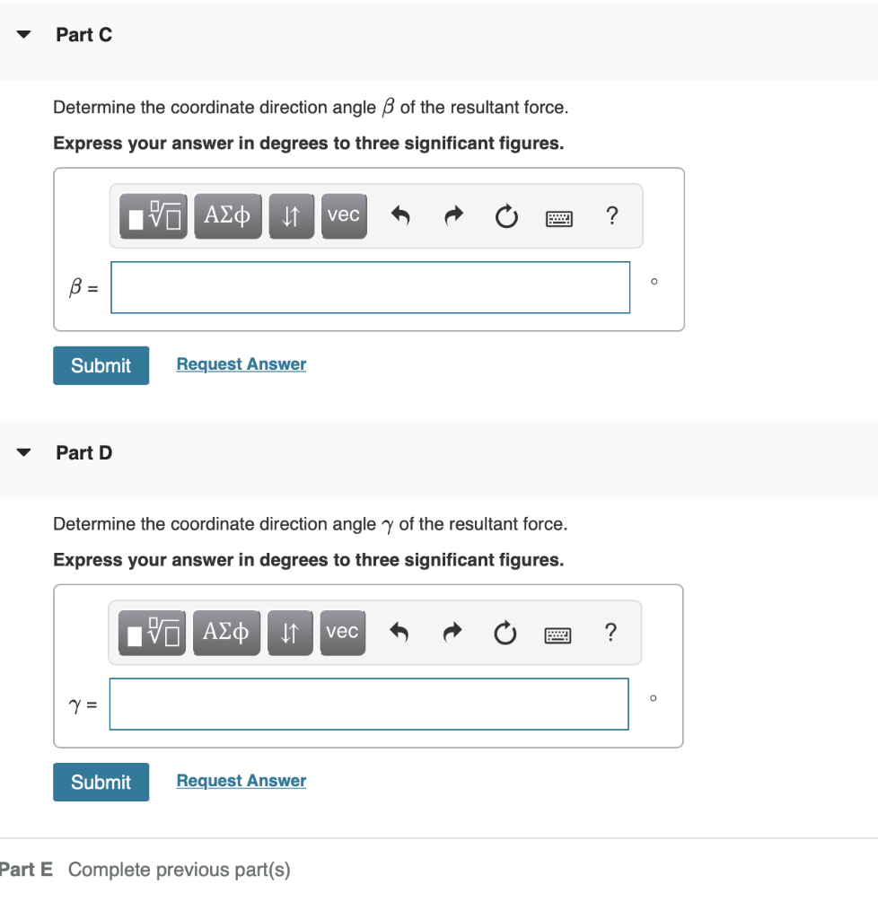 Solved Determine the magnitude of the resultant force. | Chegg.com
