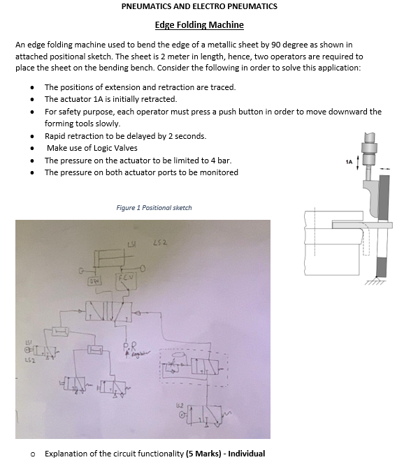 Solved PNEUMATICS AND ELECTRO PNEUMATICS Edge Folding | Chegg.com