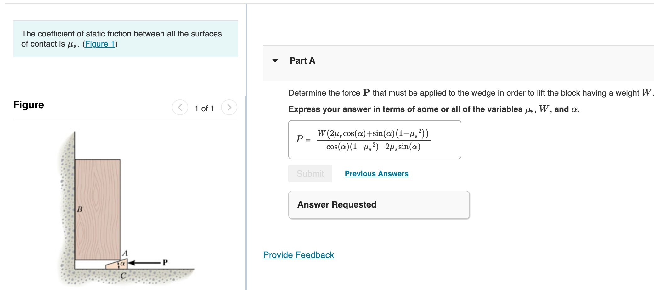 Solved The coefficient of static friction between all the | Chegg.com