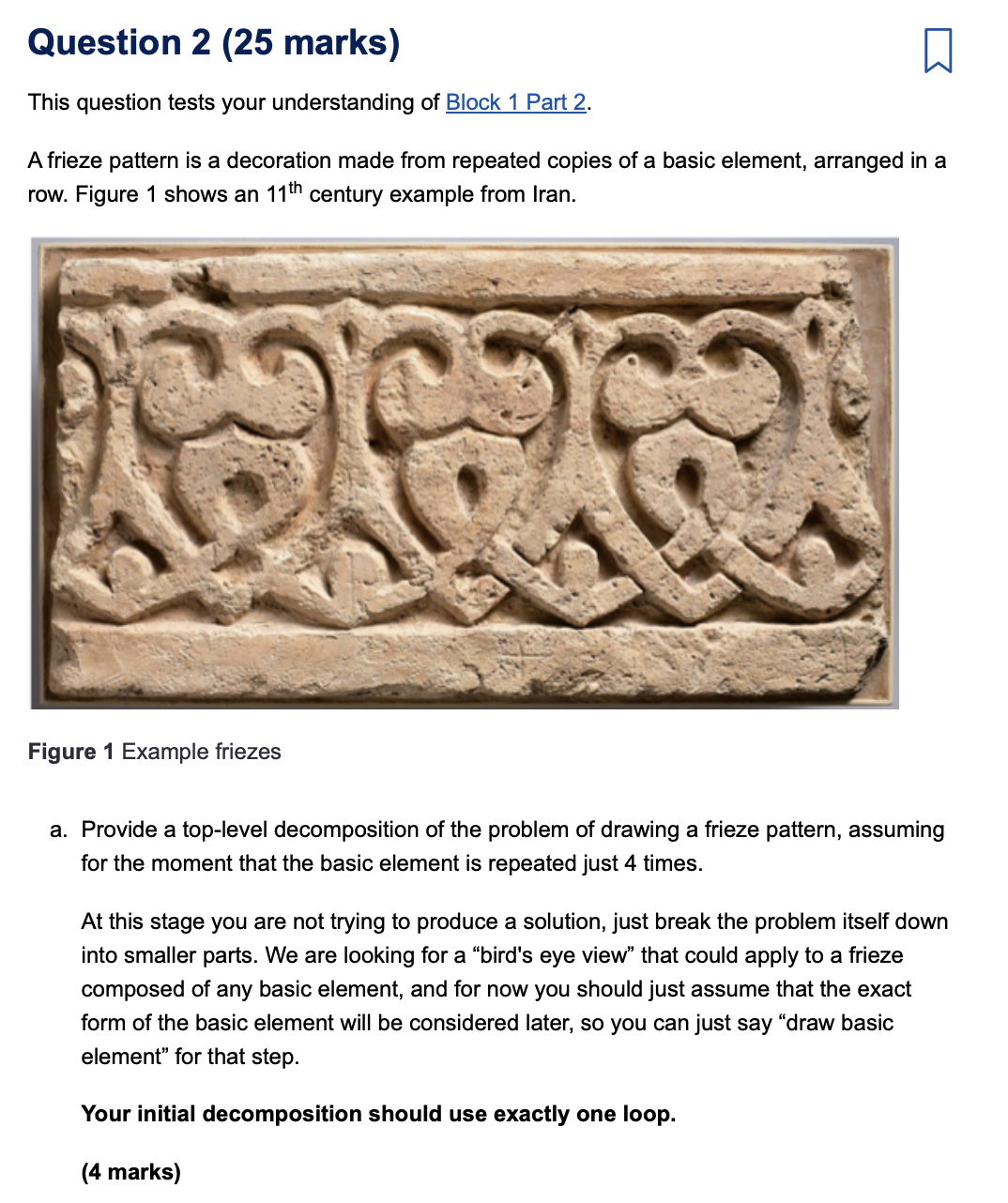 Solved This question tests your understanding of Block 1 | Chegg.com