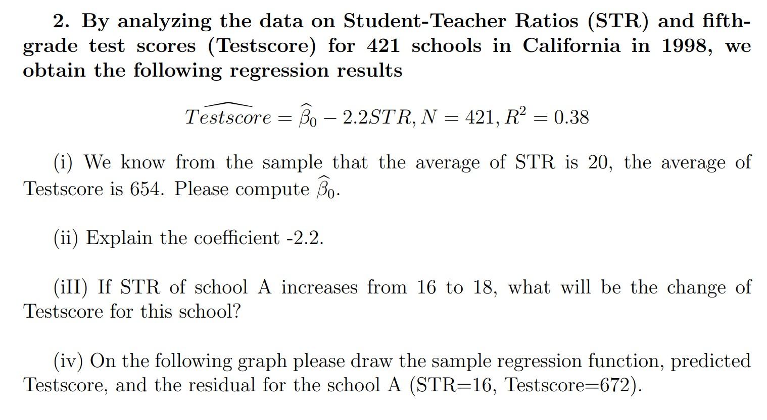 Solved 2. By analyzing the data on StudentTeacher Ratios