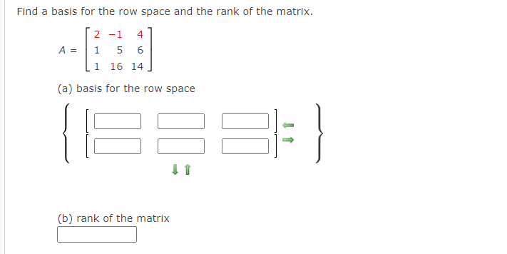Solved Find a basis for the row space and the rank of the | Chegg.com