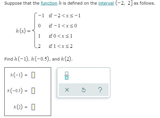 Solved Suppose That The Function H Is Defined On The | Chegg.com