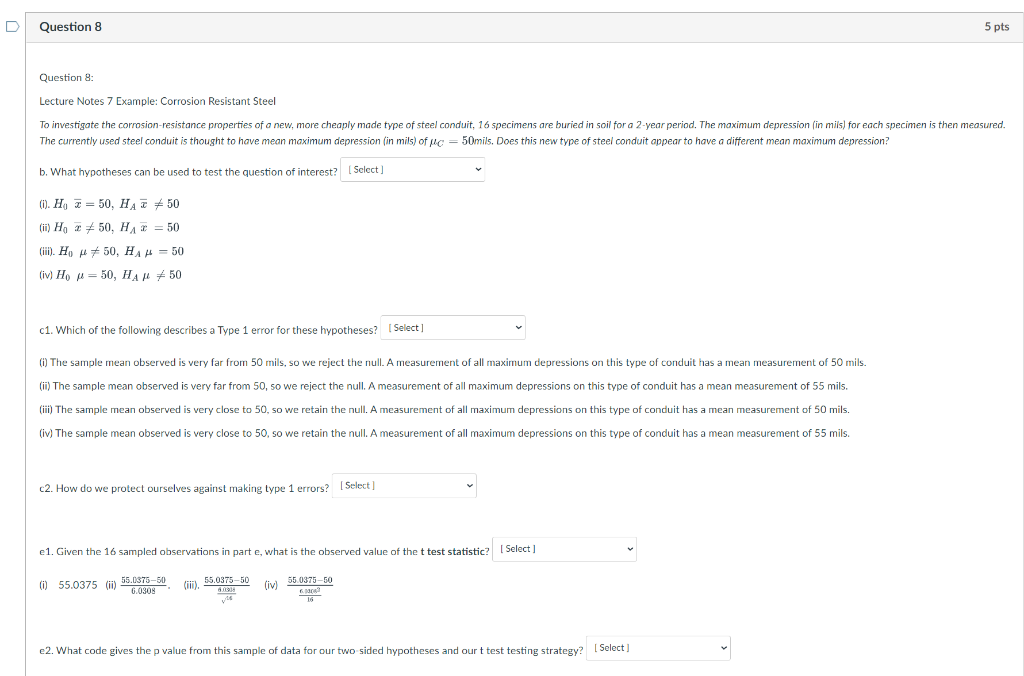 Question 8: Lecture Notes 7 Example: Corrosion | Chegg.com