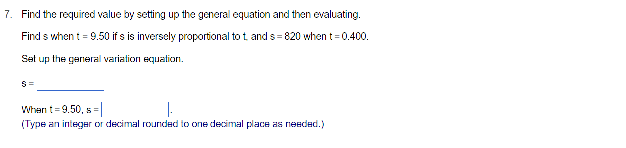 Solved 7. Find the required value by setting up the general | Chegg.com