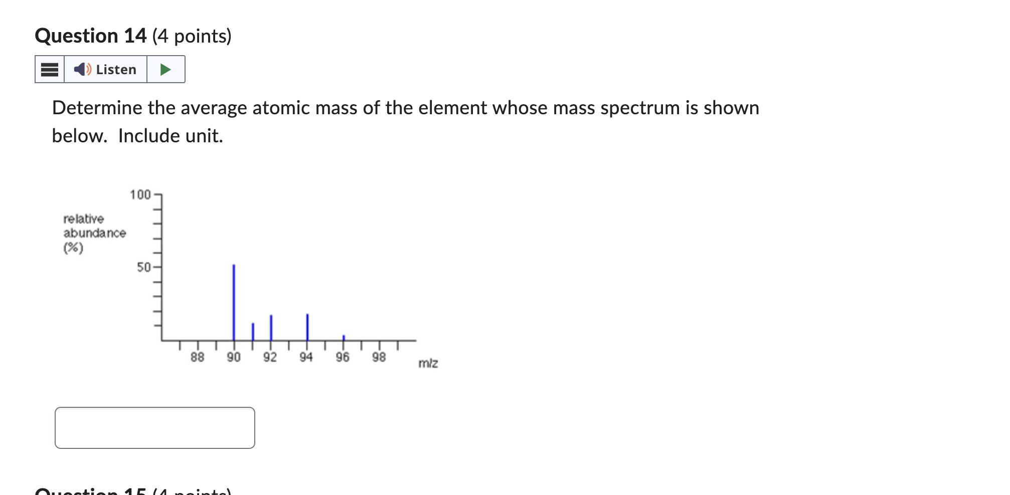 what 2 things determine the average atomic mass of an element
