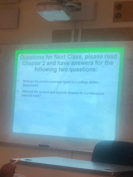 Solved Questions for Next Class, please read Chapter 2 and | Chegg.com