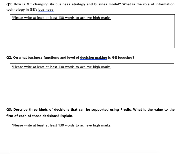 Solved BUSINESS PROBLEM-SOLVING CASE GE Bets on the Internet | Chegg.com