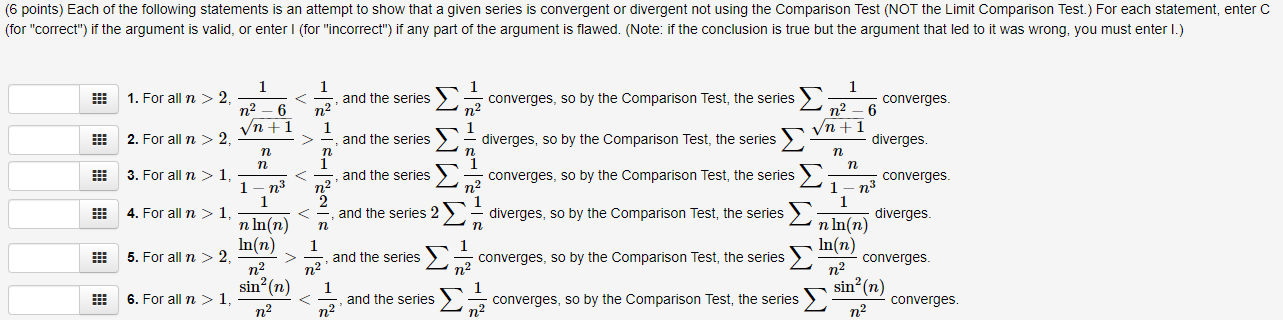 Solved 6 Points Each Of The Following Statements Is An 0940