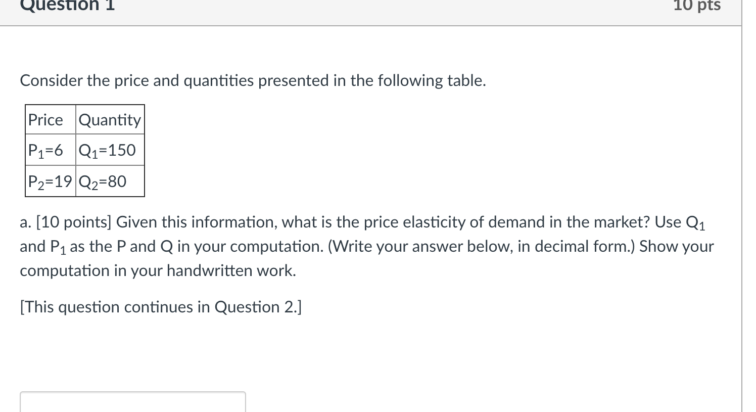 Solved Question 1 10 Pts Consider The Price And Quantities Chegg Solved Question 1 10 Pts Consider The Price And Quantities Chegg