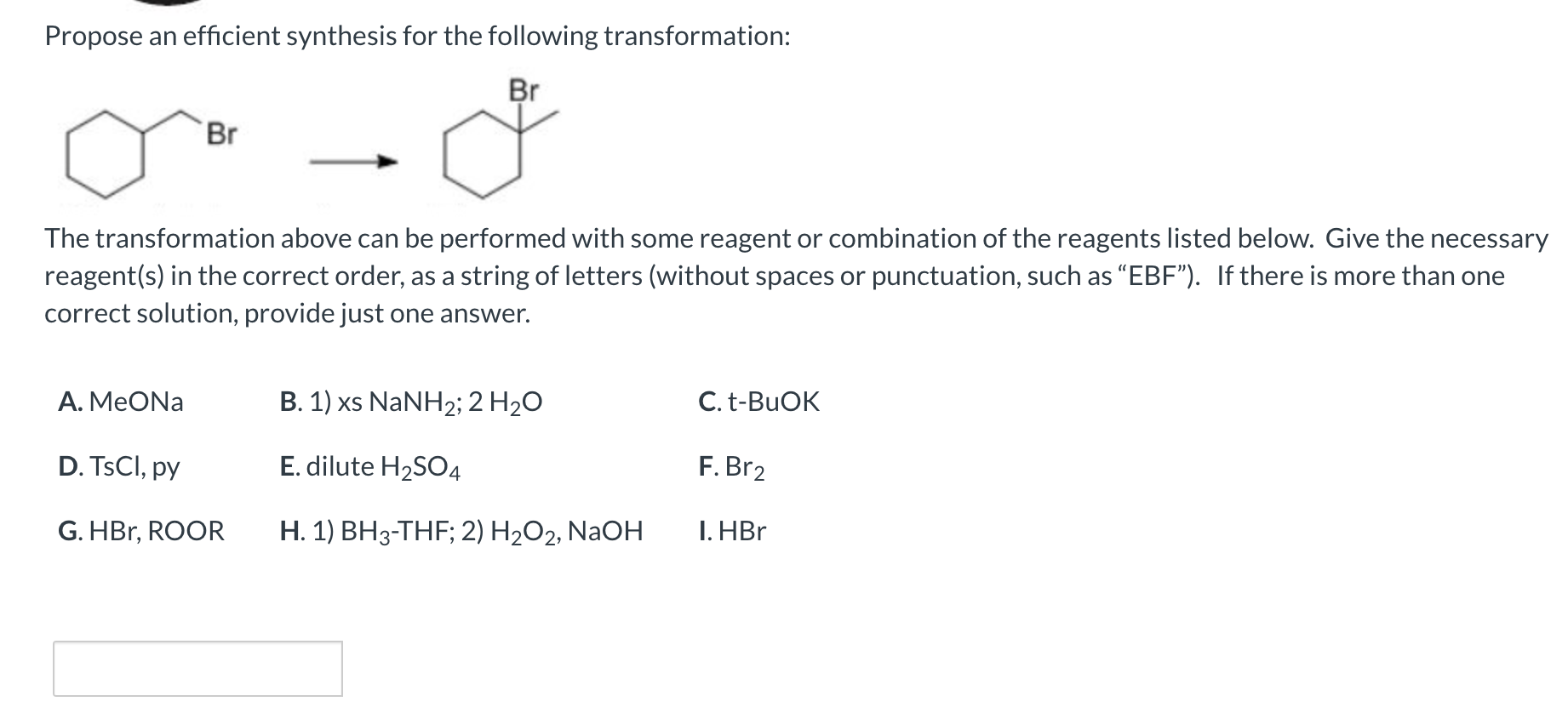 Solved Propose an efficient synthesis for the following | Chegg.com