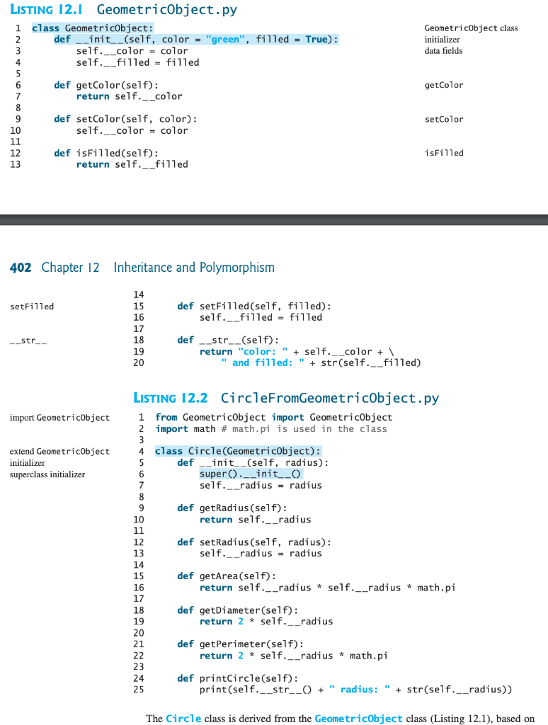 Solved Python 13.11 (The Triangle class) Modify the Triangle | Chegg.com