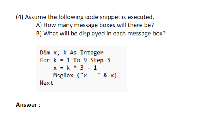 Solved (3) In the blank spaces, list an appropriate data | Chegg.com