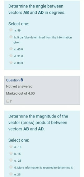 Solved Questions 1 through 6 are multiple choice questions | Chegg.com